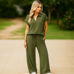 2-Delig Short Sleeve Set