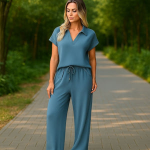 2-Delig Short Sleeve Set