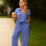2-Delig Short Sleeve Set