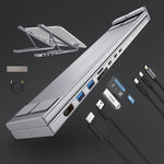 8-in-1 USB-C Laptop Docking Station en Standaard