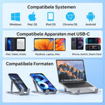 8-in-1 USB-C Laptop Docking Station en Standaard