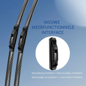 Carbon Fiber Stille Ruitenwissers
