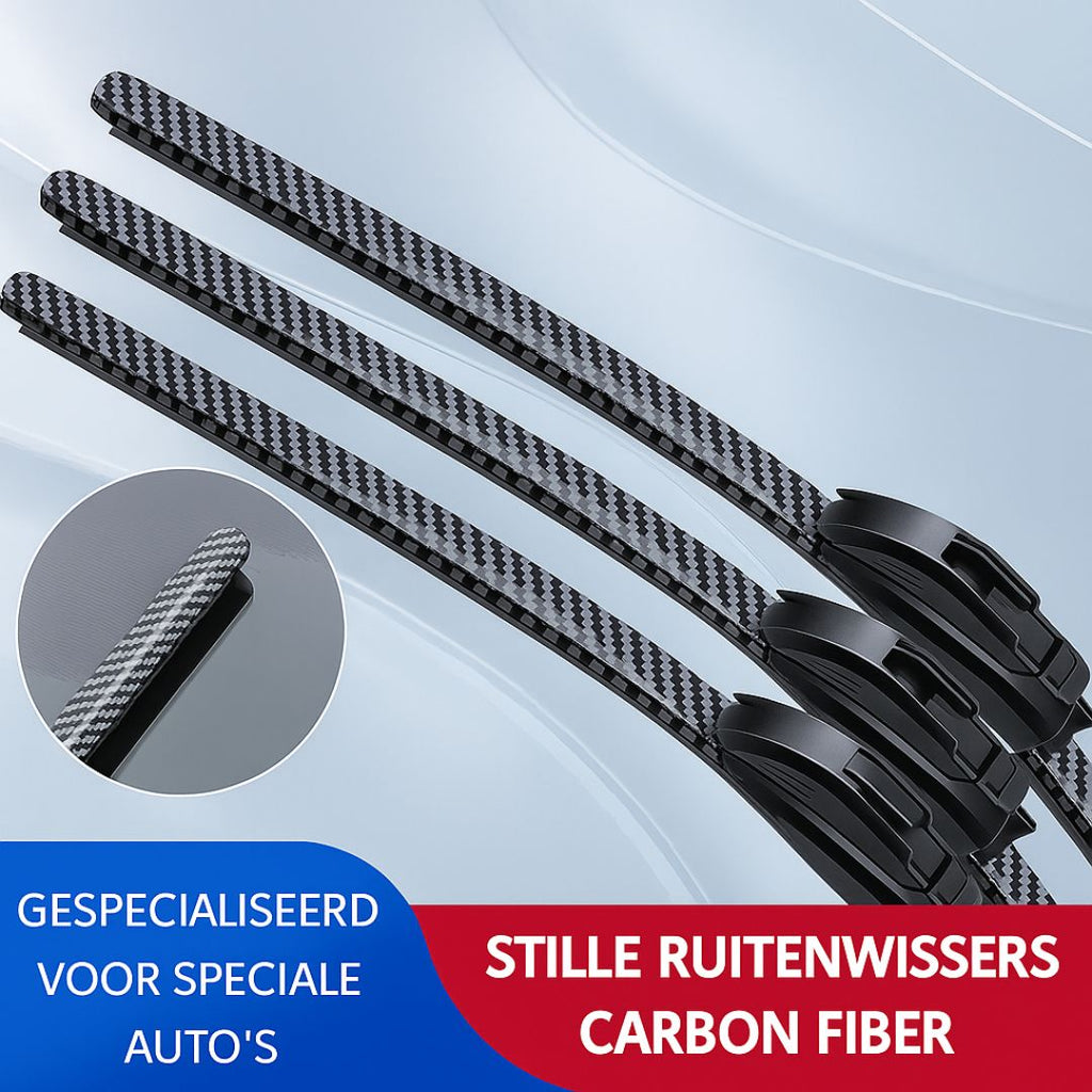Carbon Fiber Stille Ruitenwissers