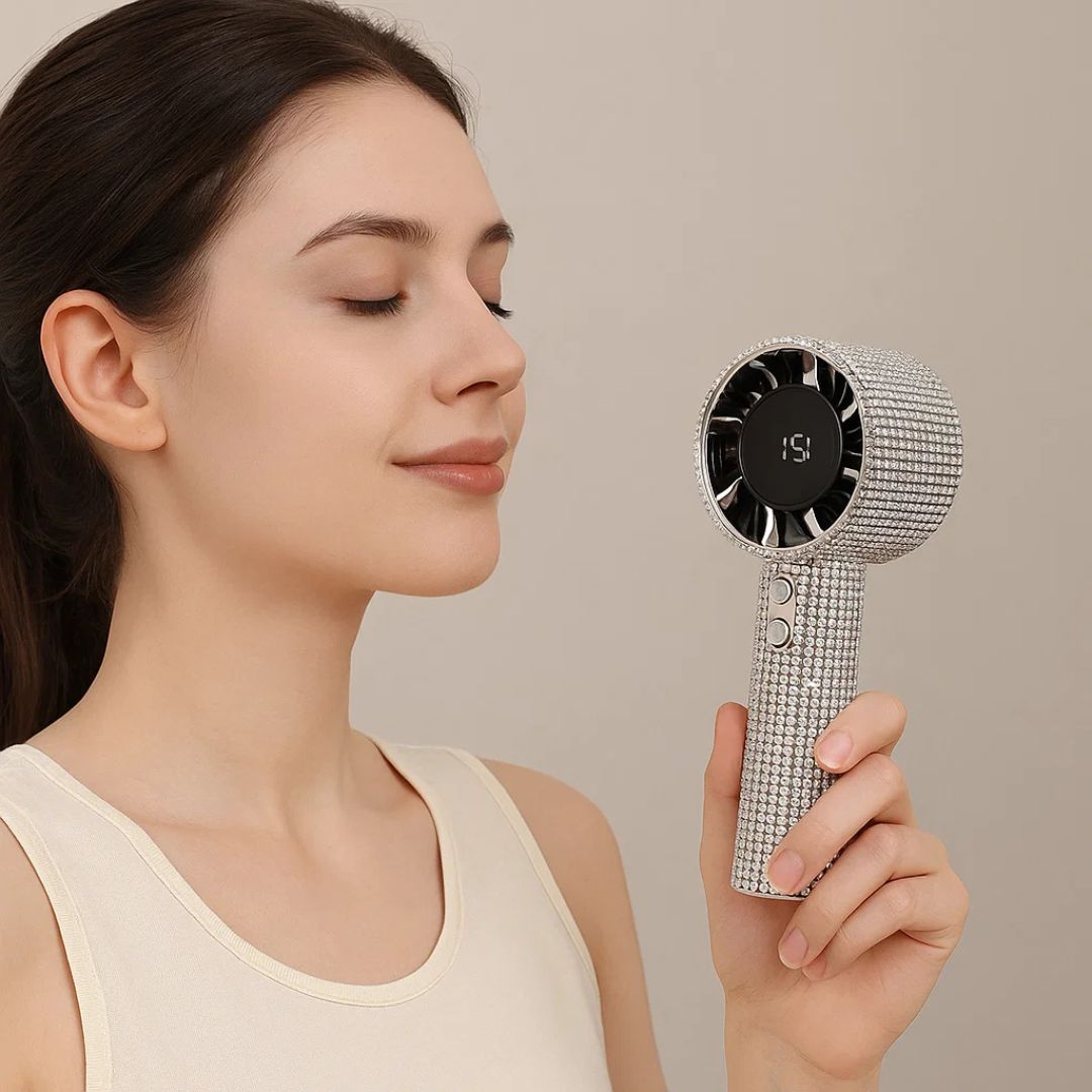 S5 Draagbare Ventilator met Diamantstijl – Oplaadbaar