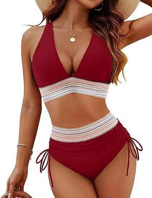 Hoog getailleerde bikinisets met afslankend effect