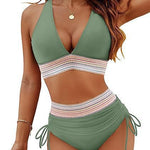 Hoog getailleerde bikinisets met afslankend effect