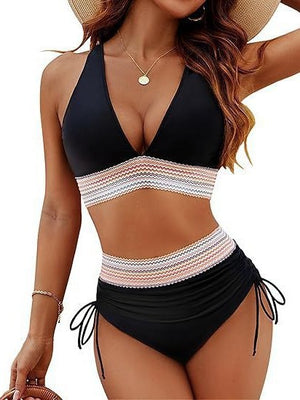 Hoog getailleerde bikinisets met afslankend effect