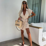 Wickel Jumpsuit met V-Hals