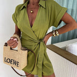 Wickel Jumpsuit met V-Hals