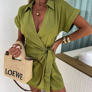Wickel Jumpsuit met V-Hals